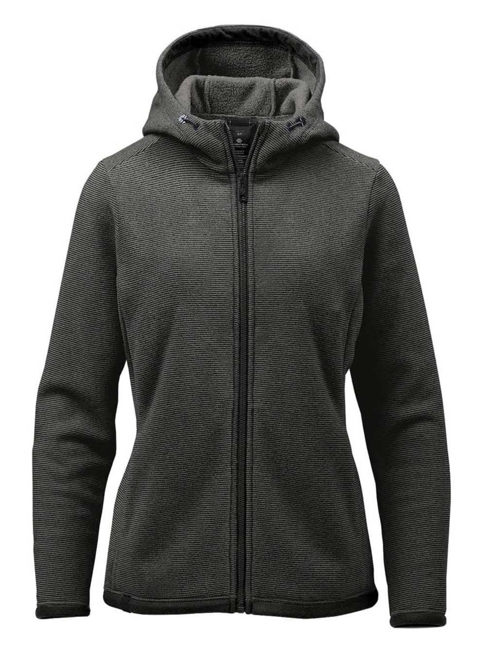 Stormtech Medusa Fleece Hoody Charcoal Stripe Full Zip Hooded Jacket Medium